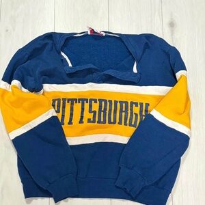 Vintage Blue and Yellow Pittsburgh Sweater